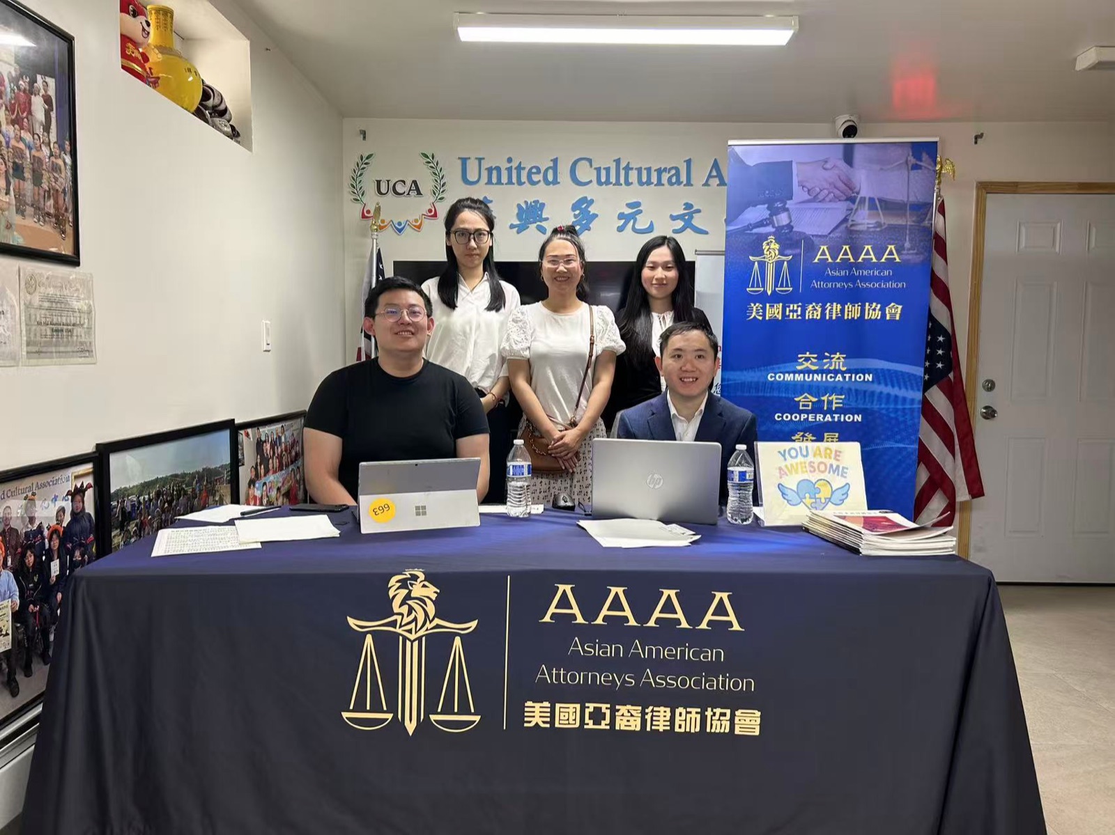 AAAA Pro Bono Committee attorneys at the June 21 Brooklyn clinic (United Cultural Association)